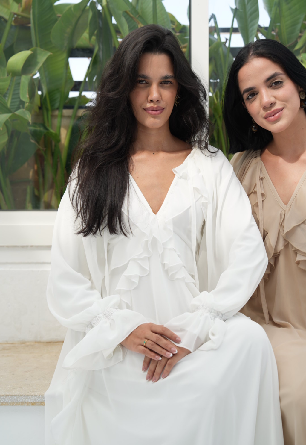 Ruffles chiffion dress