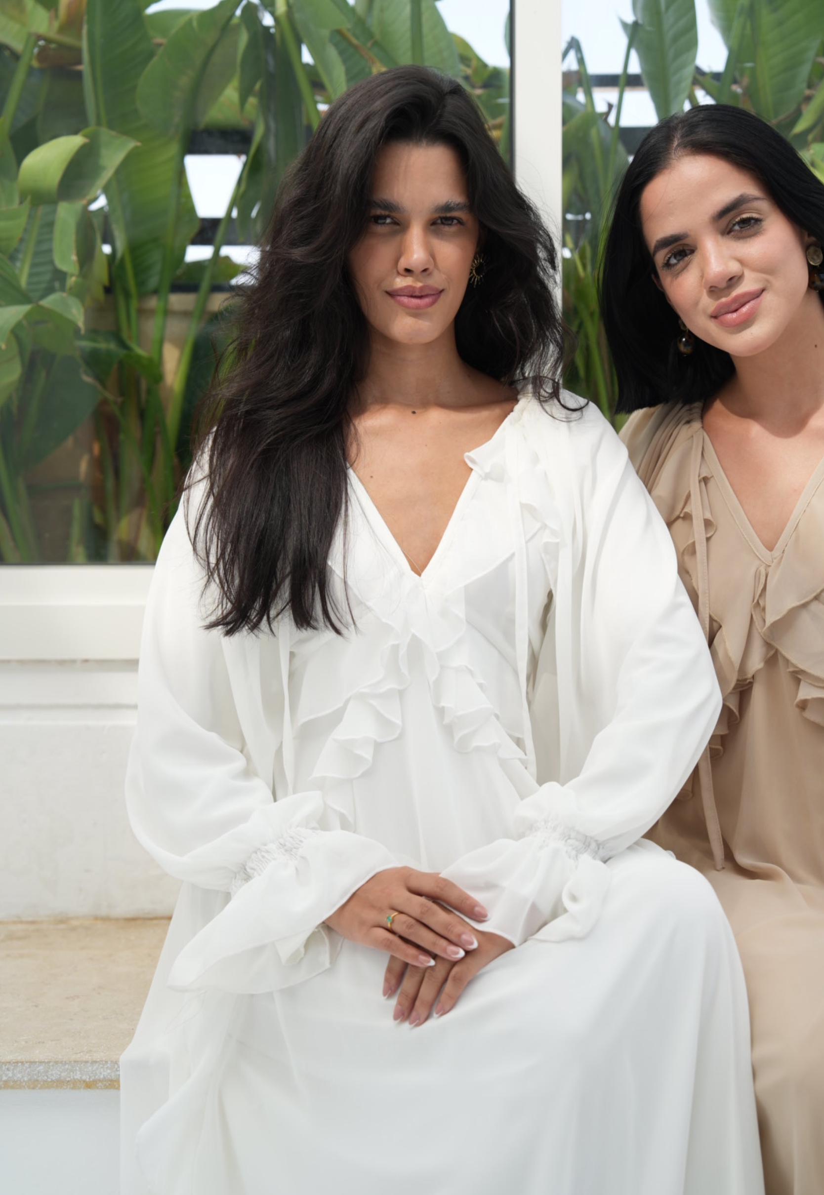 Ruffles chiffion dress