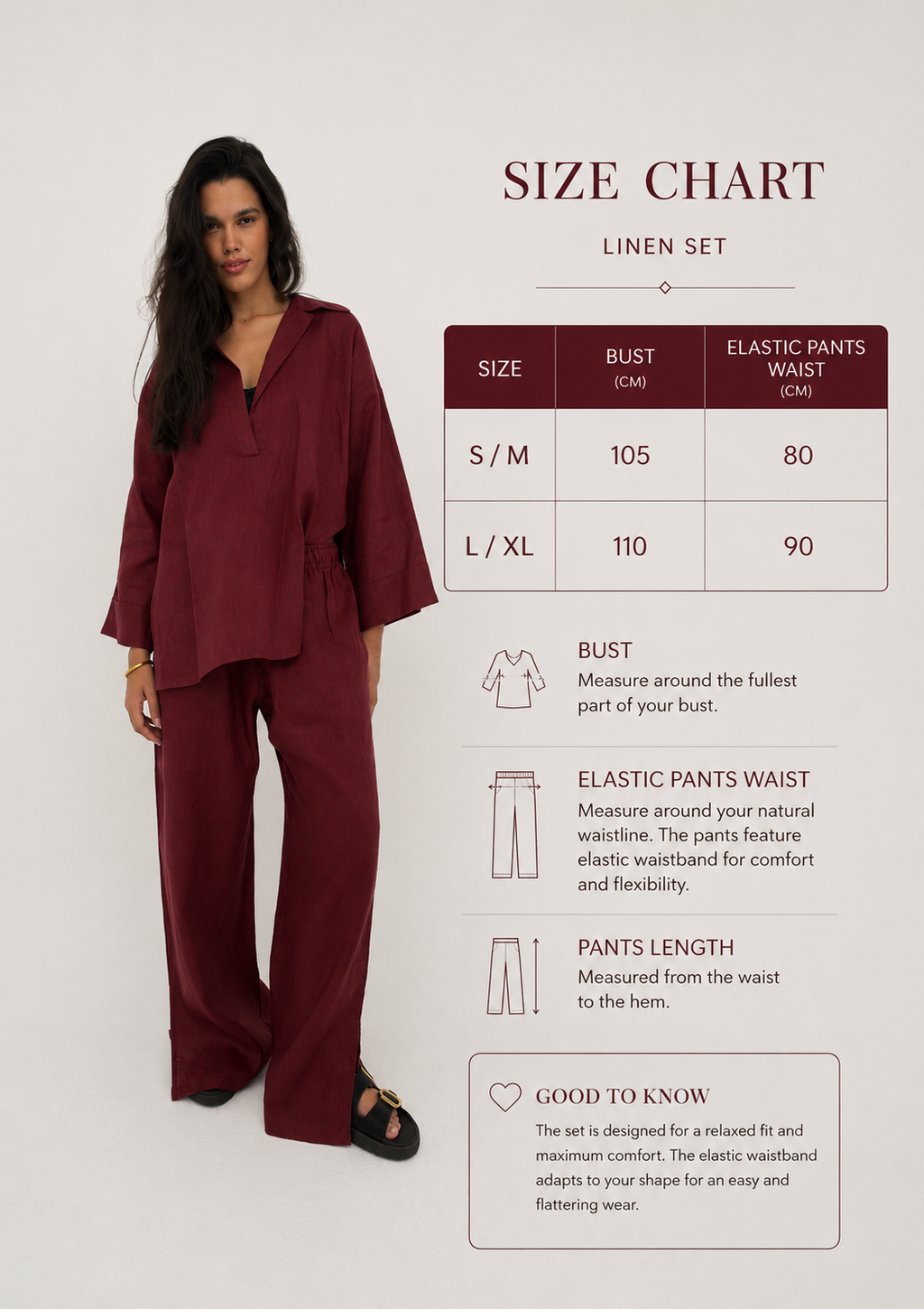 Luna pure linen set