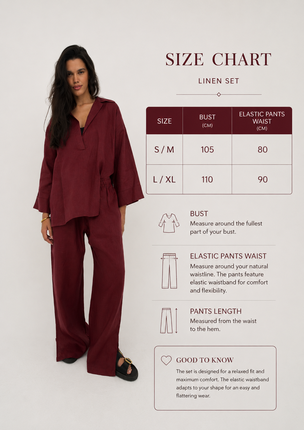 Luna pure linen set