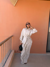 Load image into Gallery viewer, Pinstripe linen wrap Set
