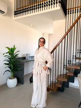 Load image into Gallery viewer, Pinstripe linen wrap Set
