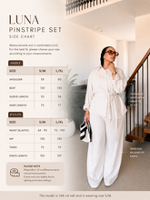 Load image into Gallery viewer, Pinstripe linen wrap Set
