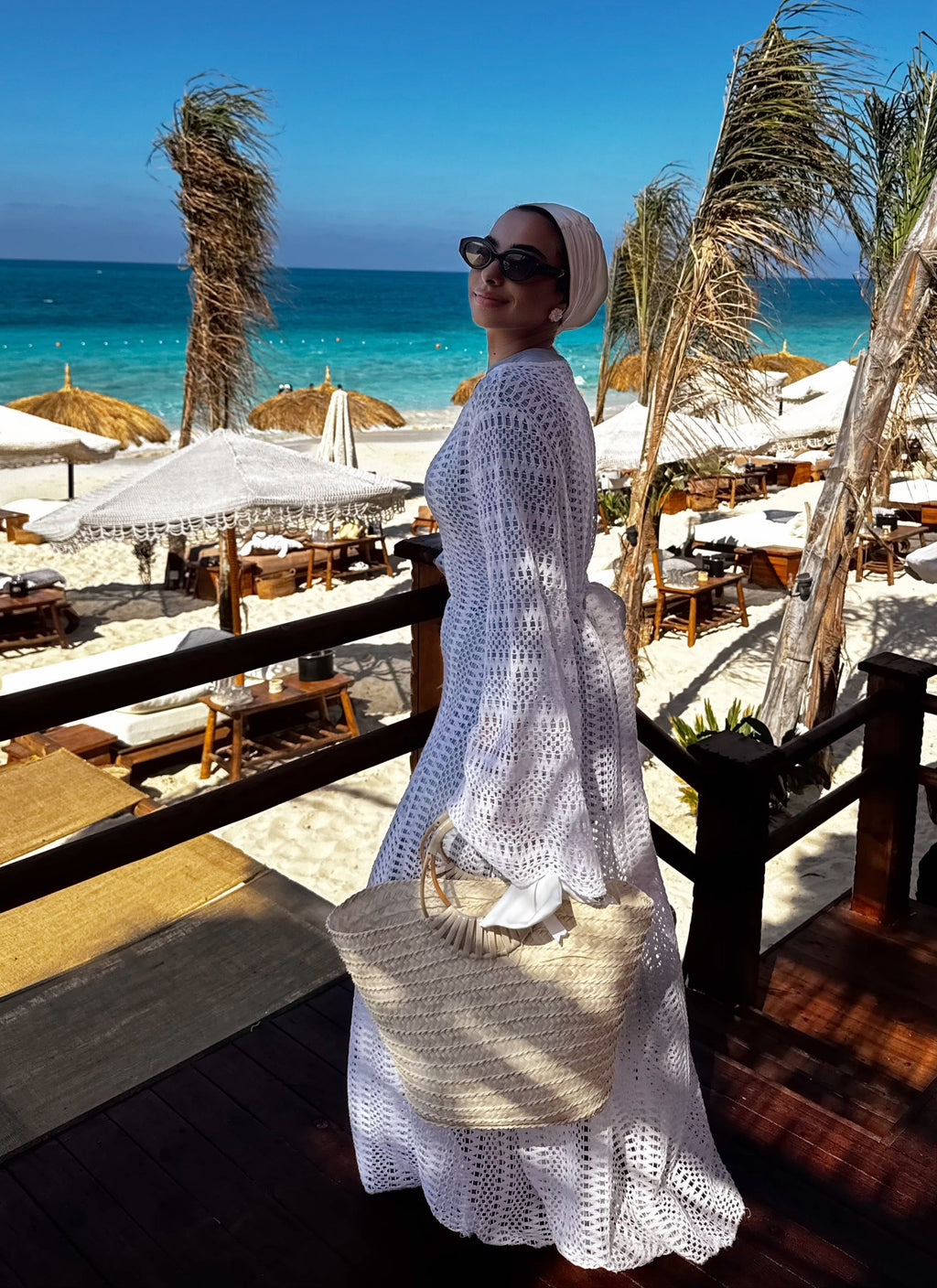 Crochet beach dress & coverup
