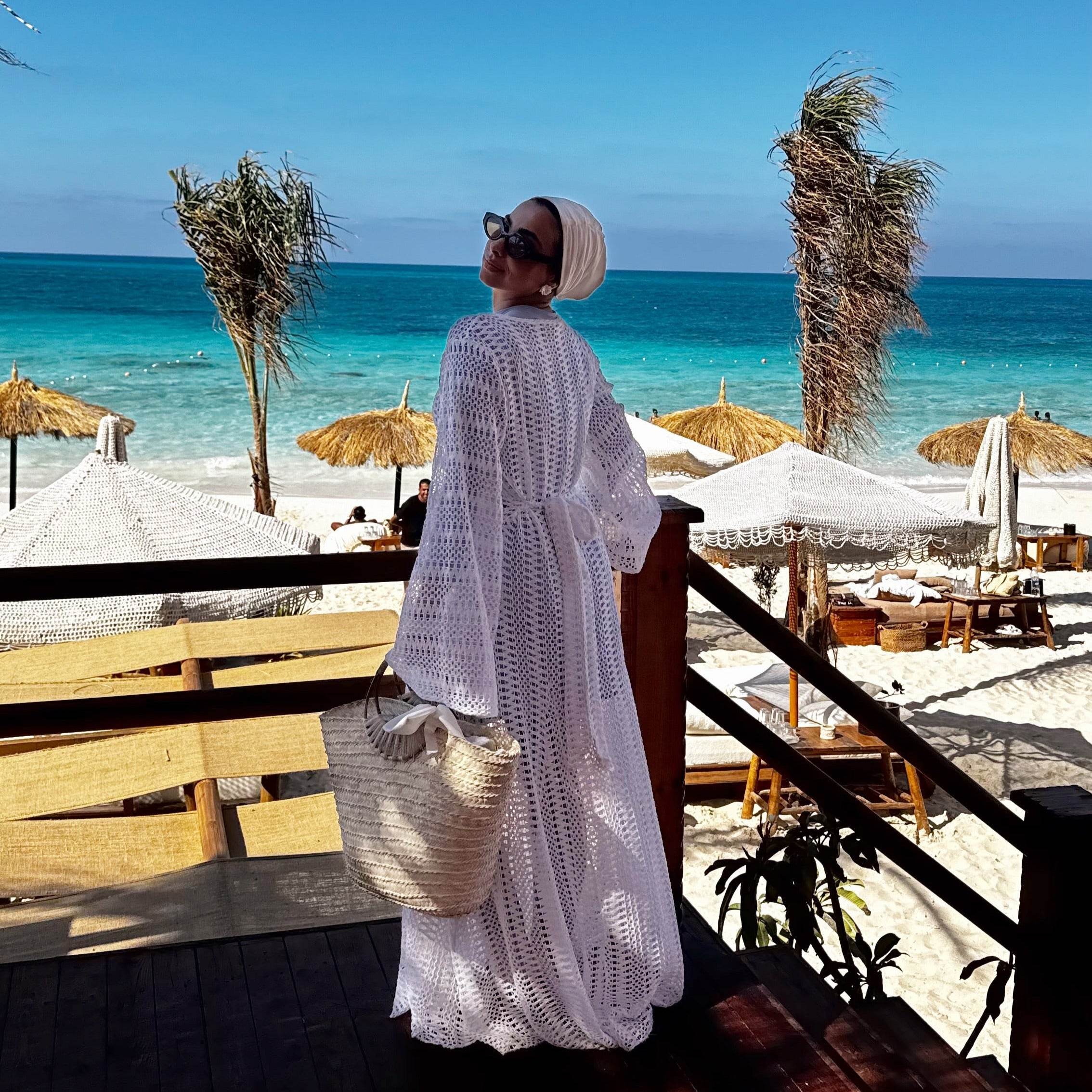Crochet beach dress & coverup