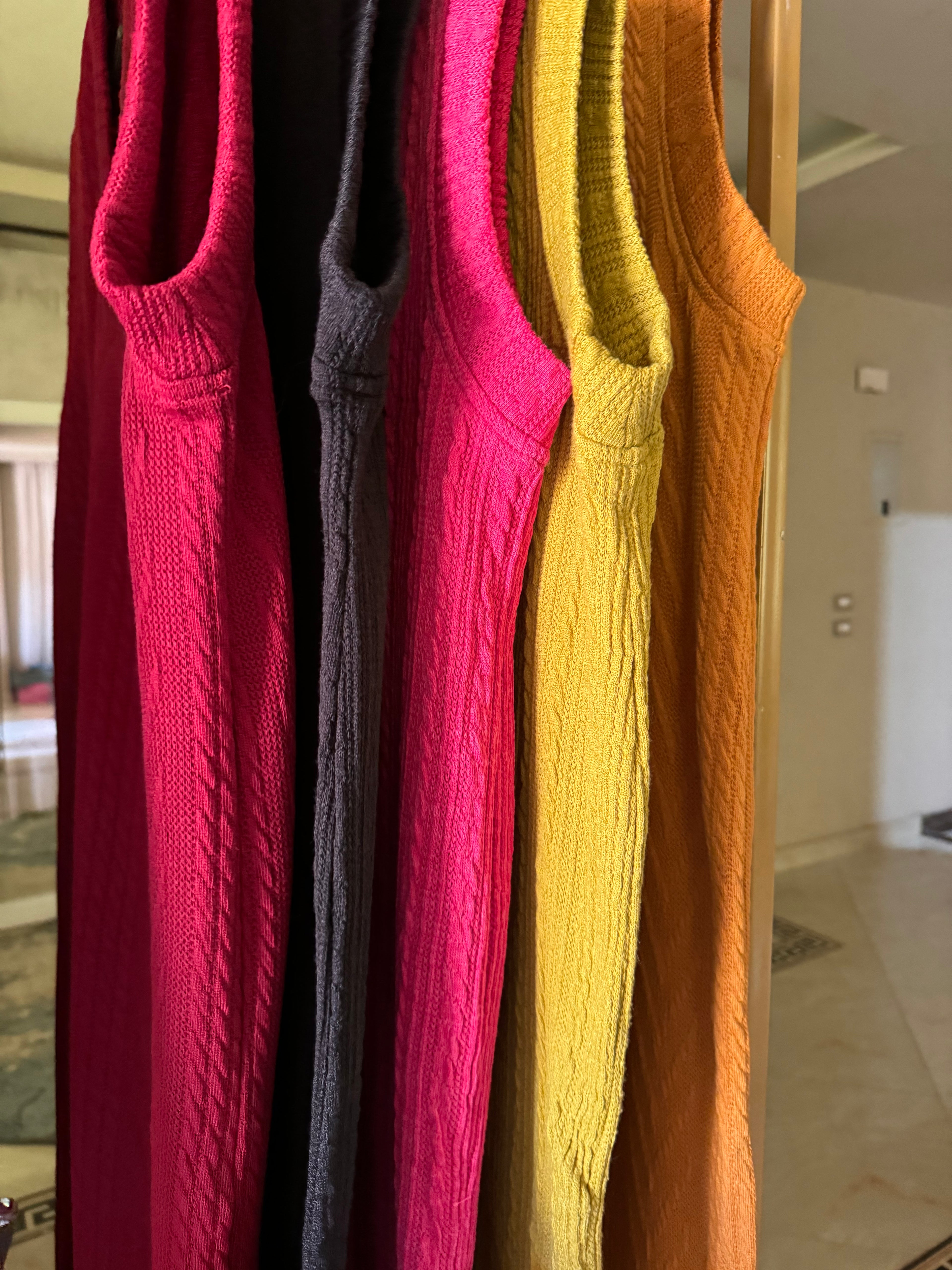 V-neck wool vest