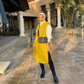 V-neck wool vest