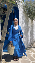 Load image into Gallery viewer, Linen wrapped Dress with drapes
