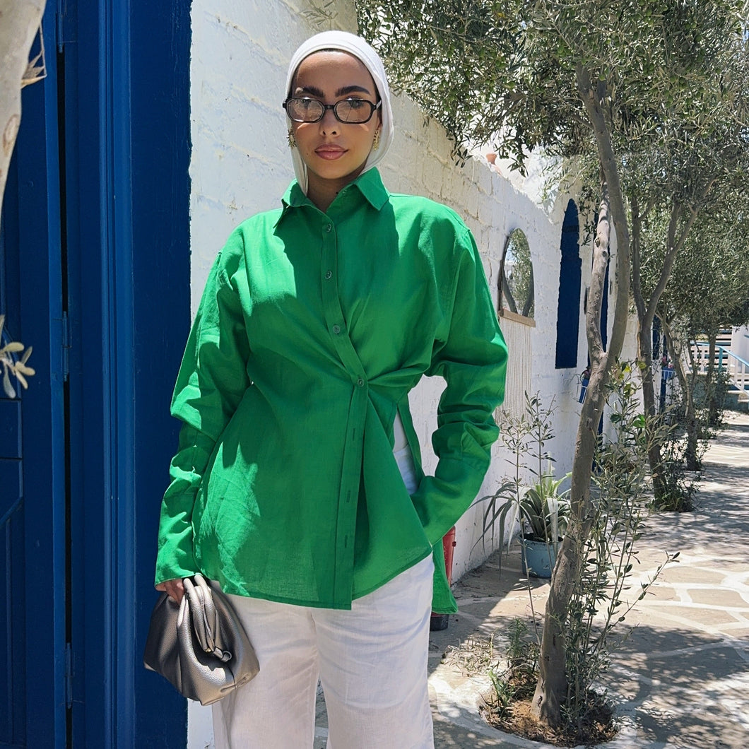 Pure Linen oversized-Shirt