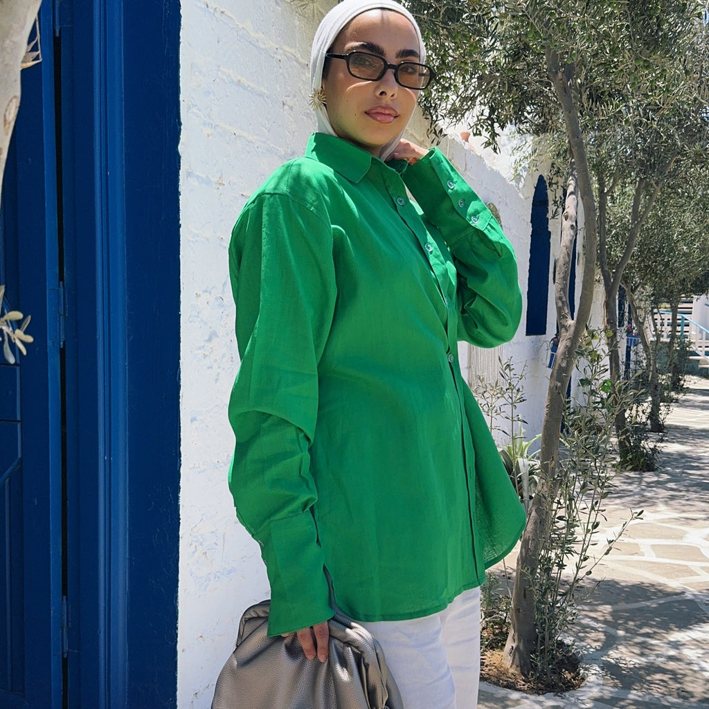 Pure Linen oversized-Shirt
