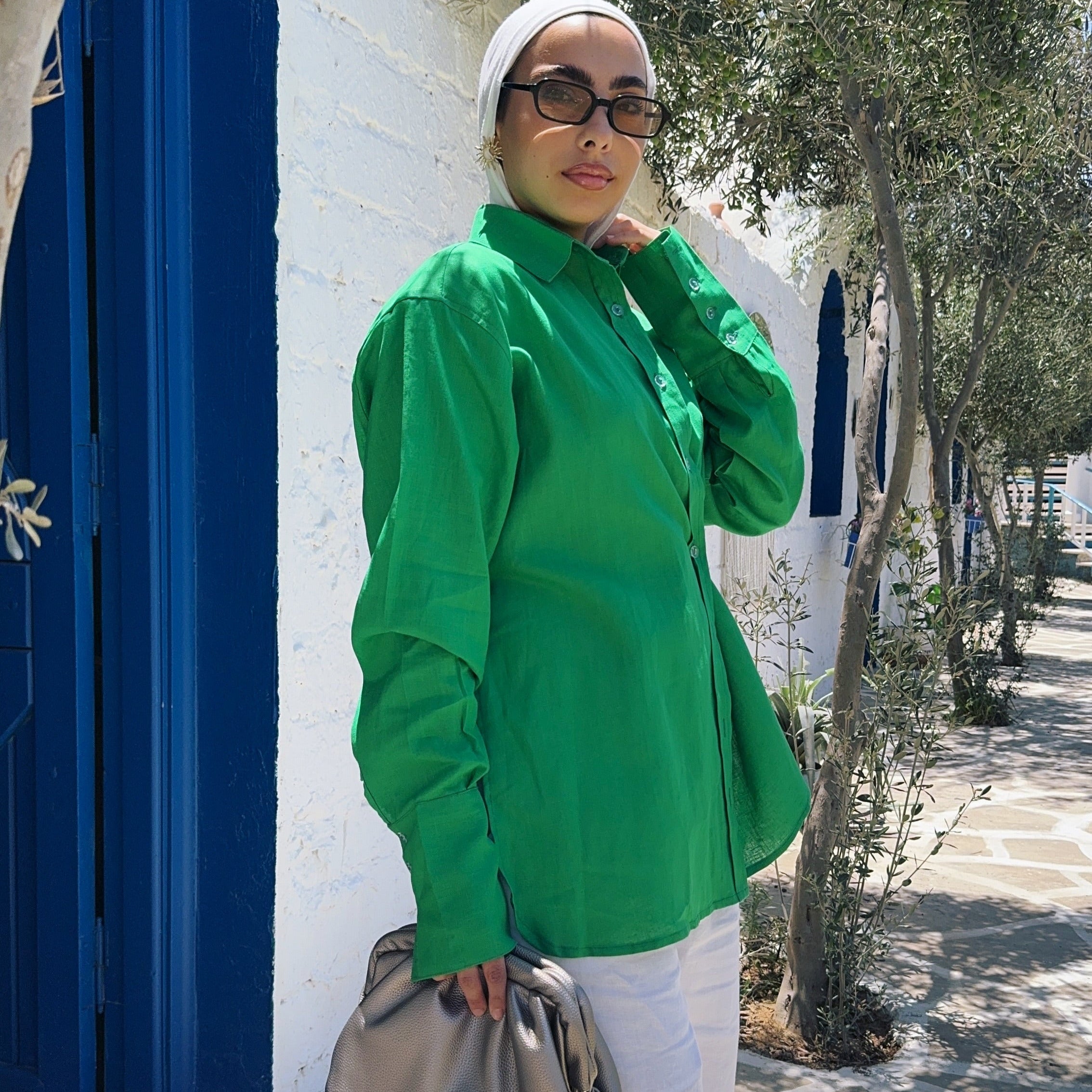 Pure Linen oversized-Shirt
