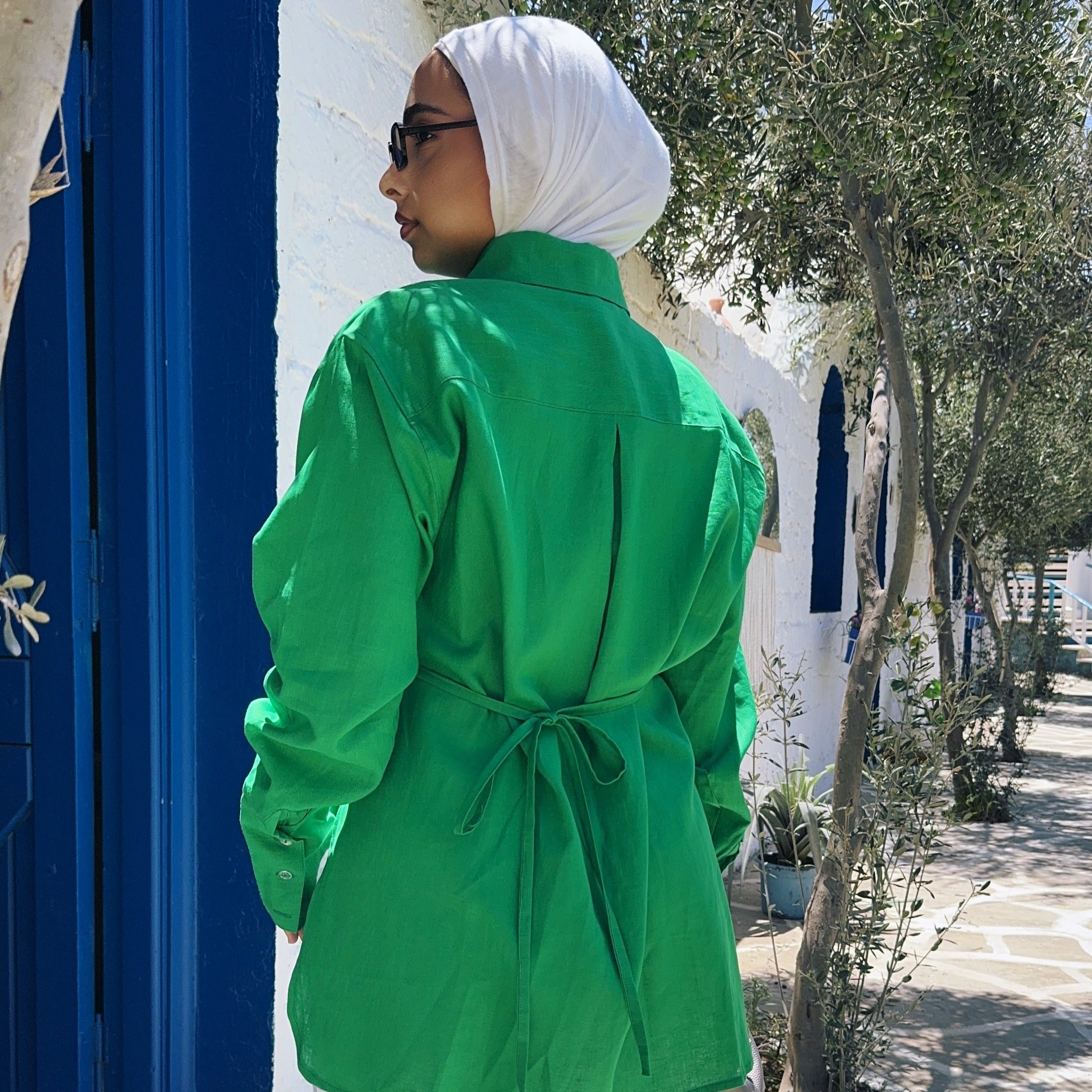 Pure Linen oversized-Shirt