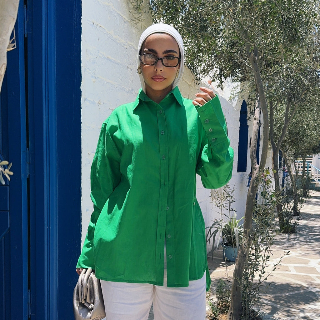 Pure Linen oversized-Shirt