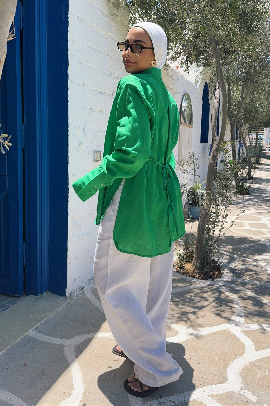 Pure Linen oversized-Shirt