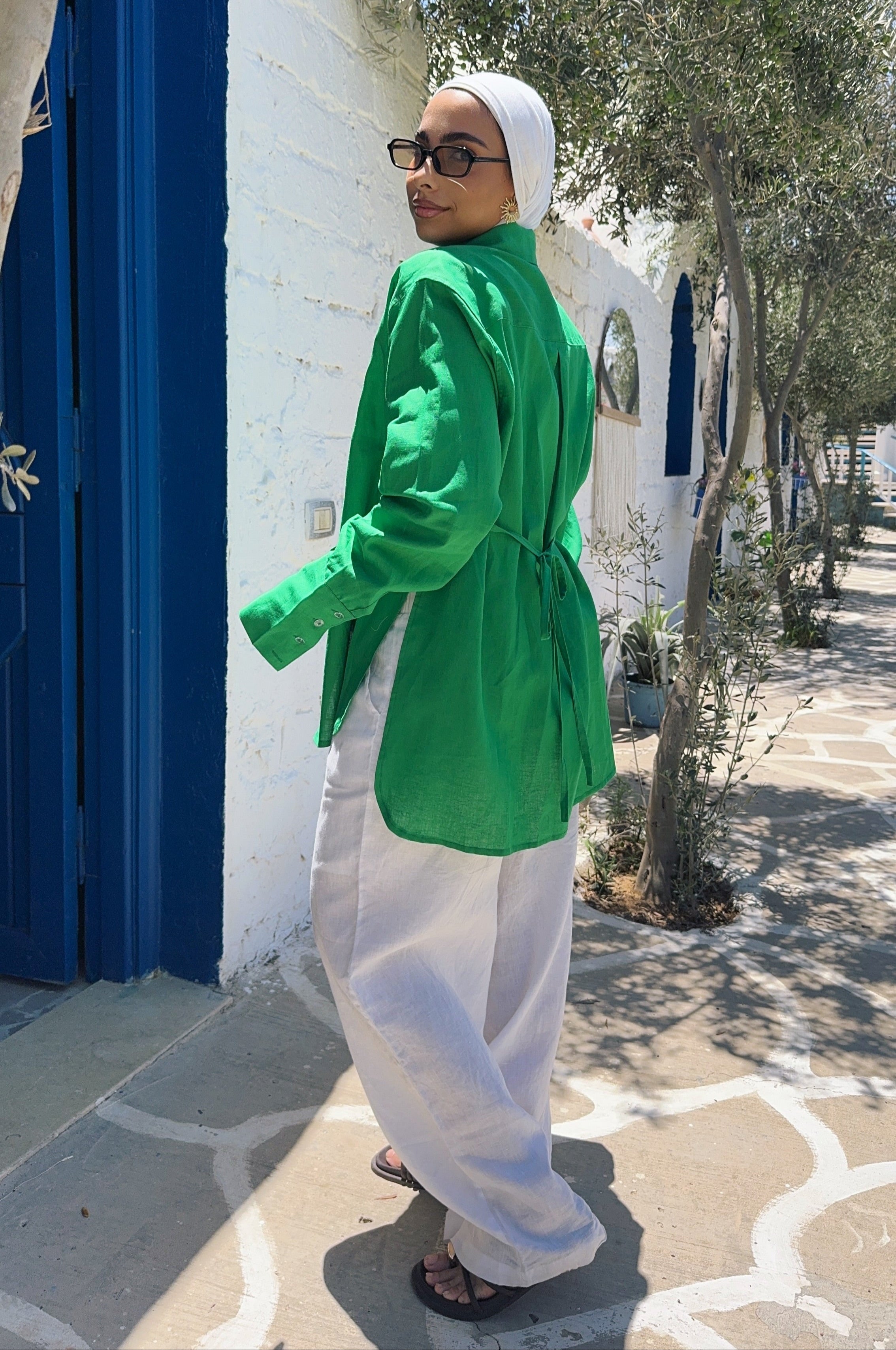 Pure Linen oversized-Shirt