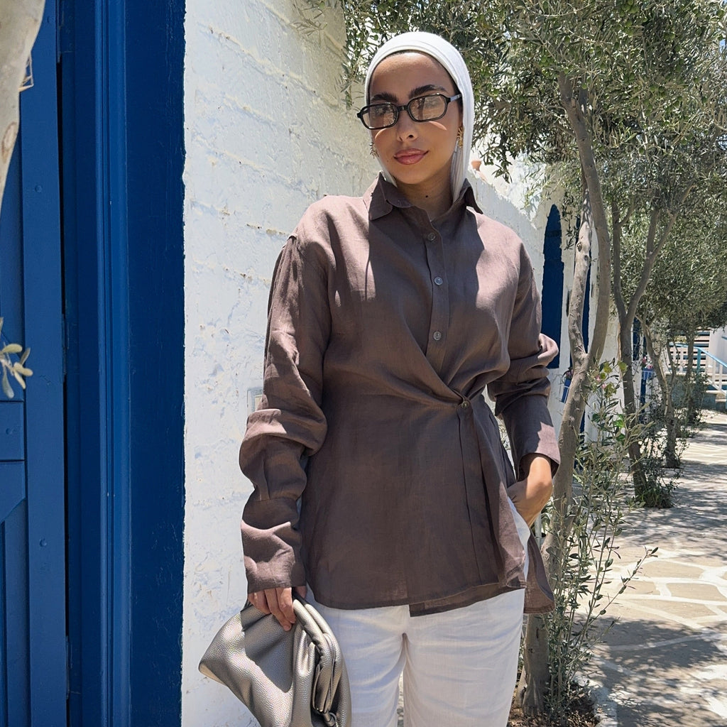 Pure Linen oversized-Shirt