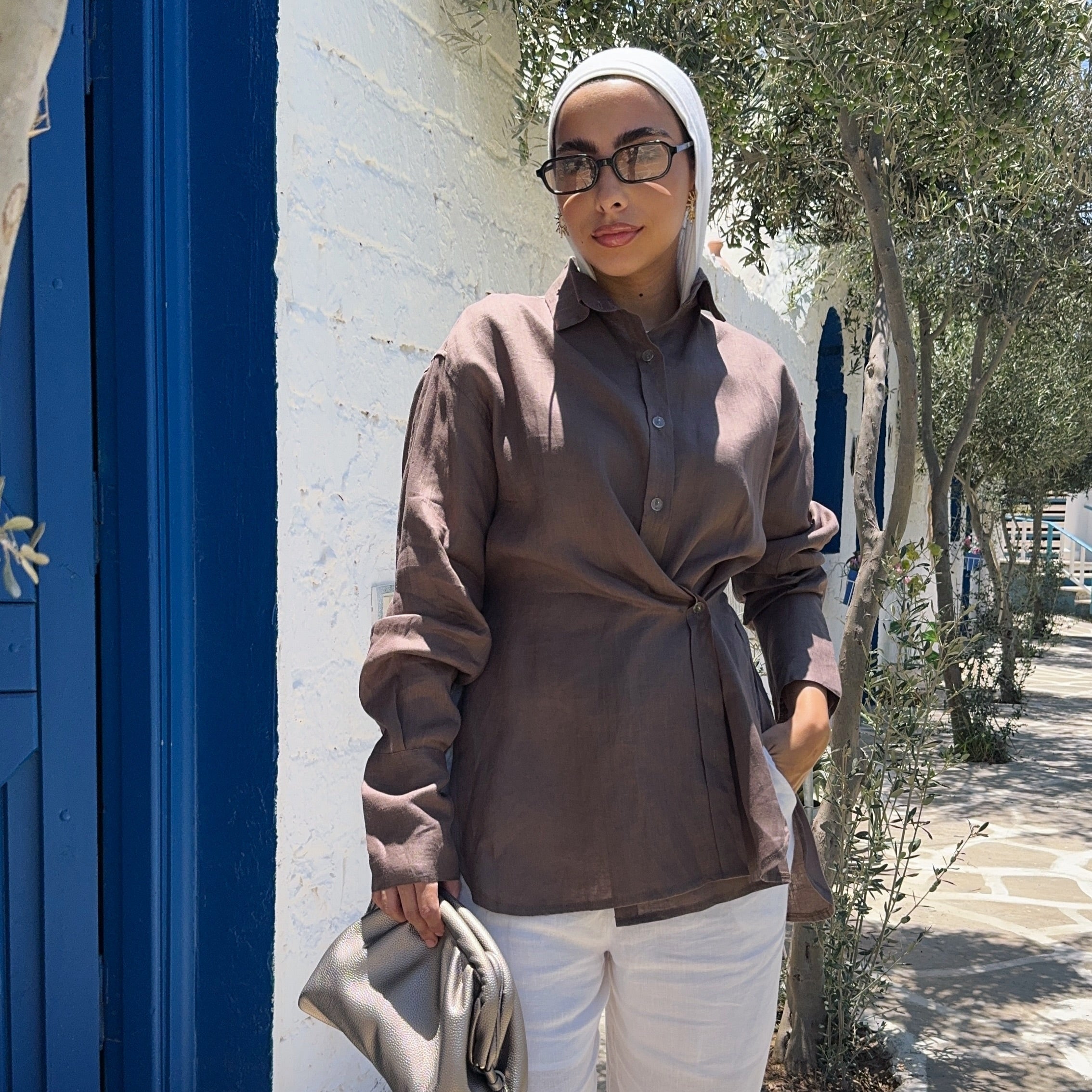 Pure Linen oversized-Shirt