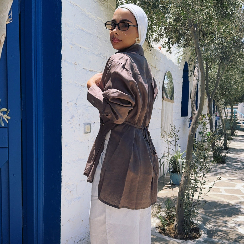 Pure Linen oversized-Shirt