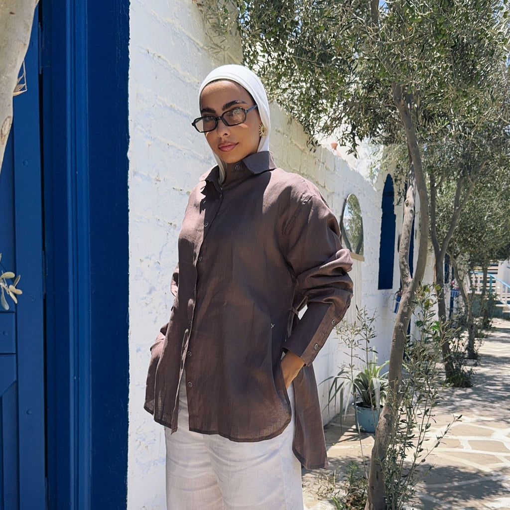 Pure Linen oversized-Shirt
