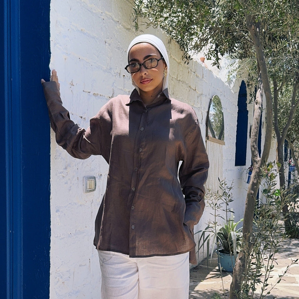 Pure Linen oversized-Shirt