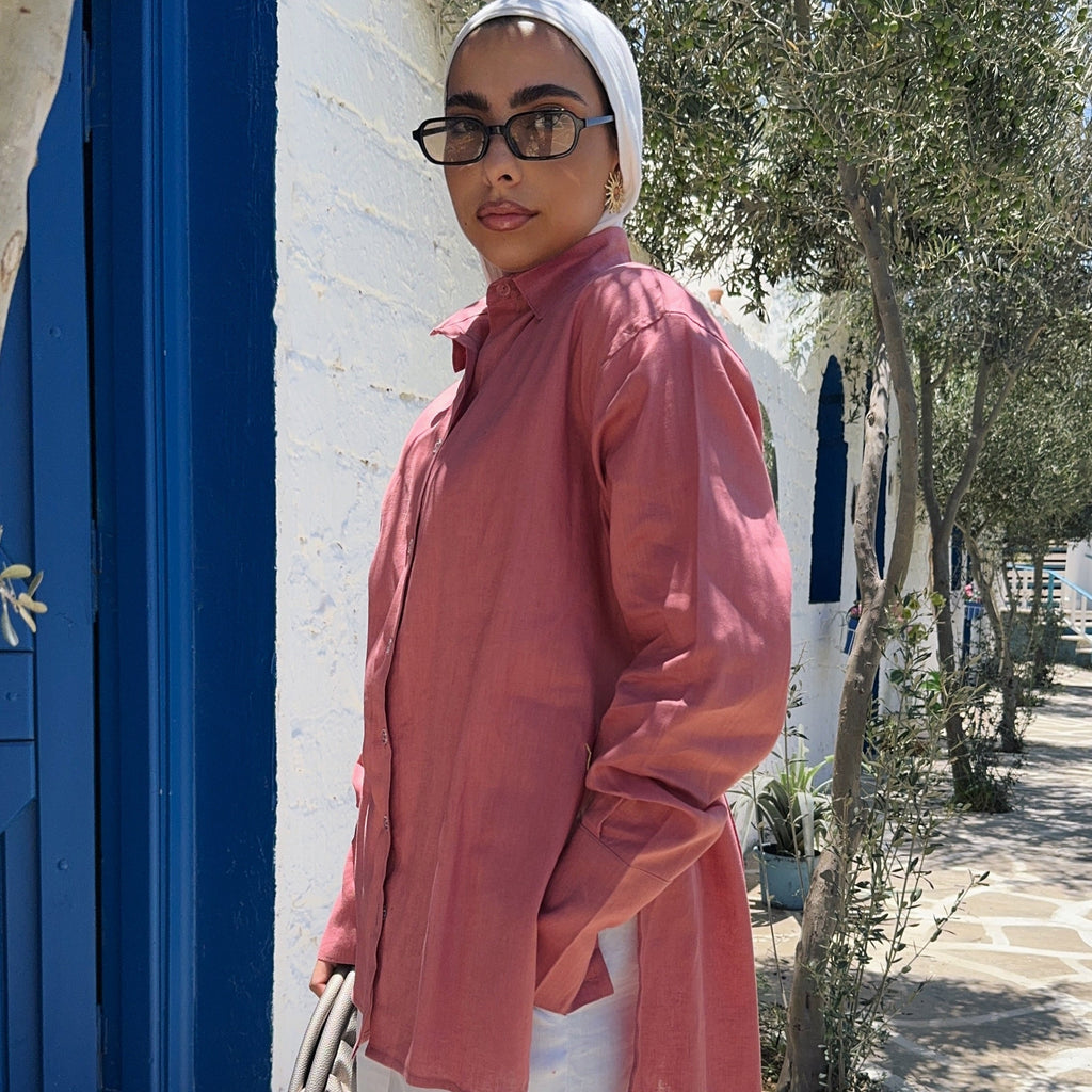 Pure Linen oversized-Shirt