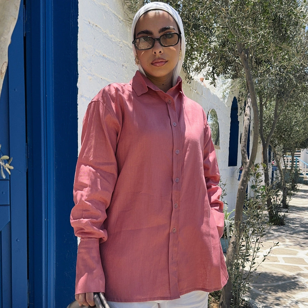 Pure Linen oversized-Shirt