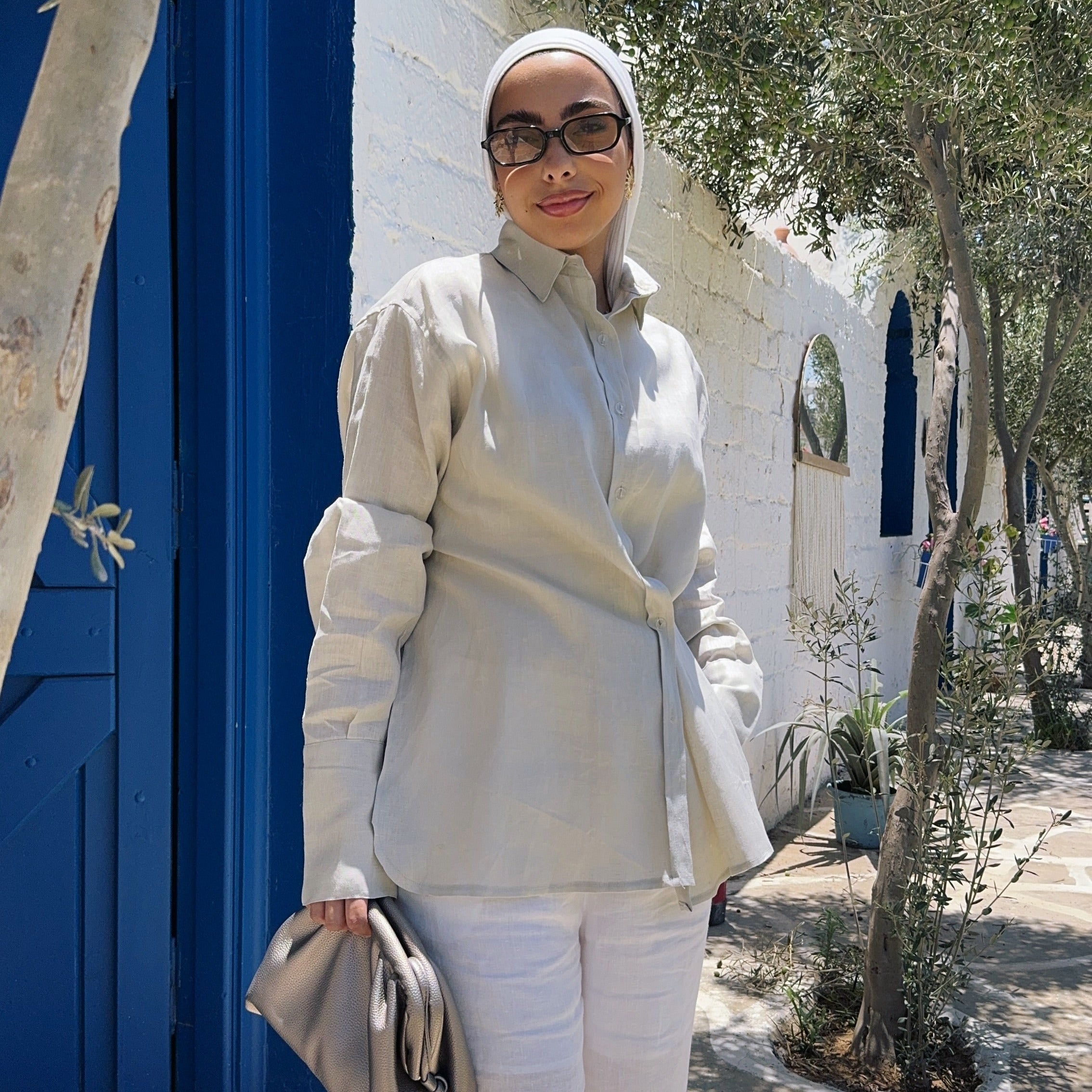 Pure Linen oversized-Shirt