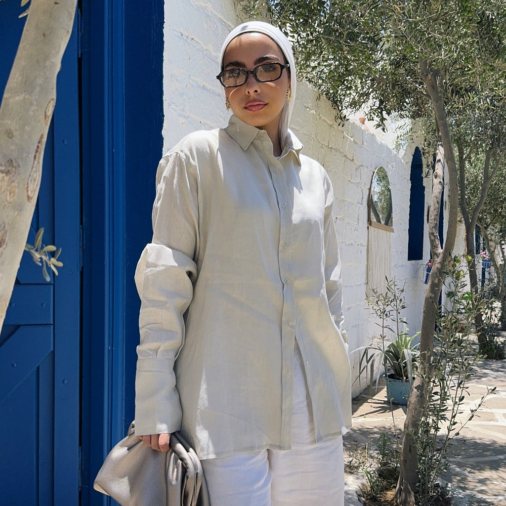 Pure Linen oversized-Shirt