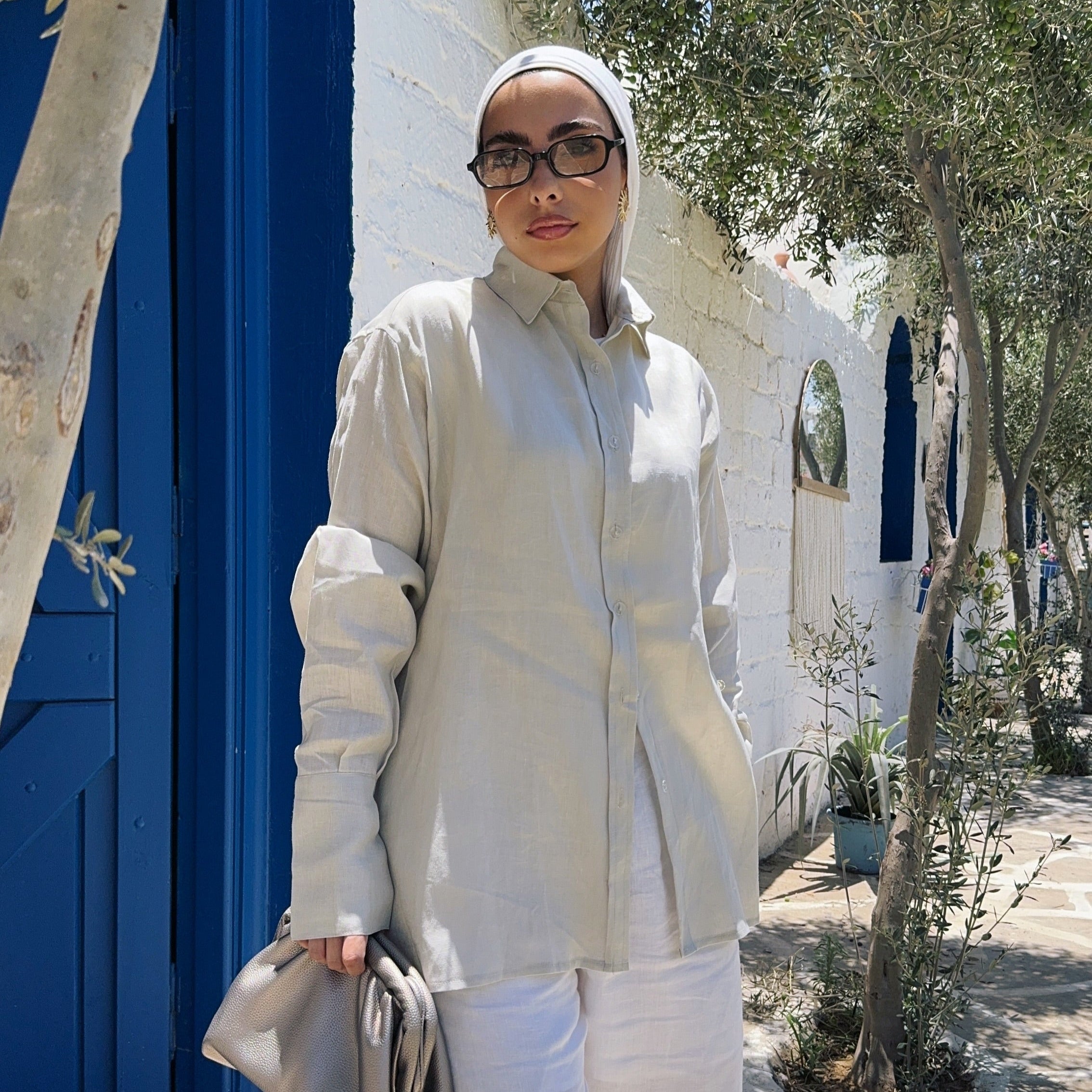 Pure Linen oversized-Shirt