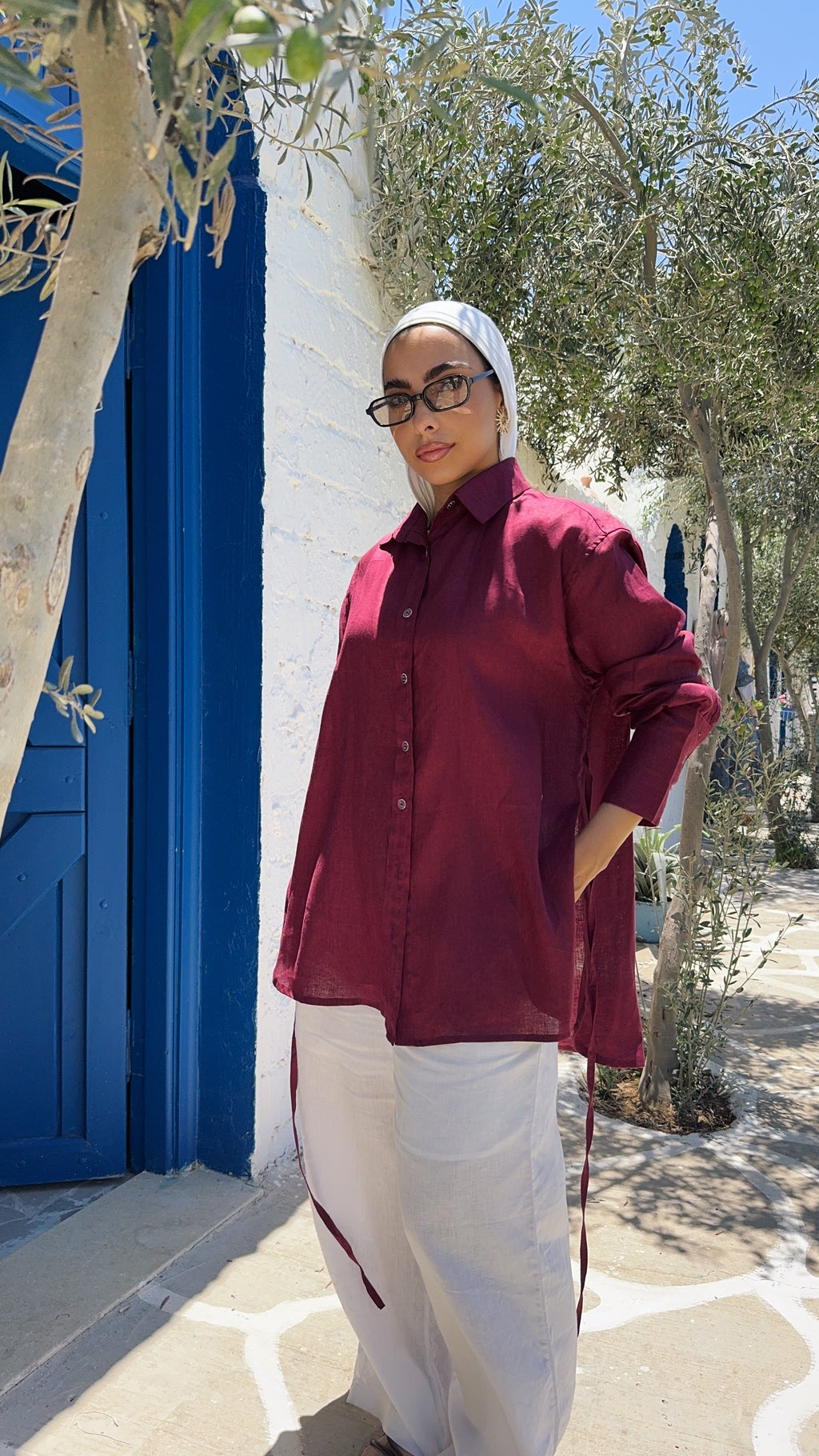 Pure Linen oversized-Shirt