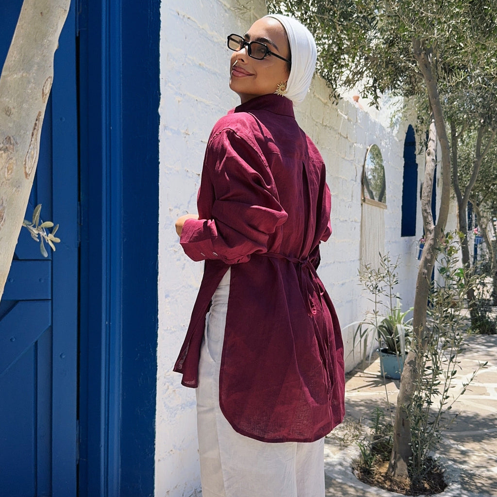 Pure Linen oversized-Shirt