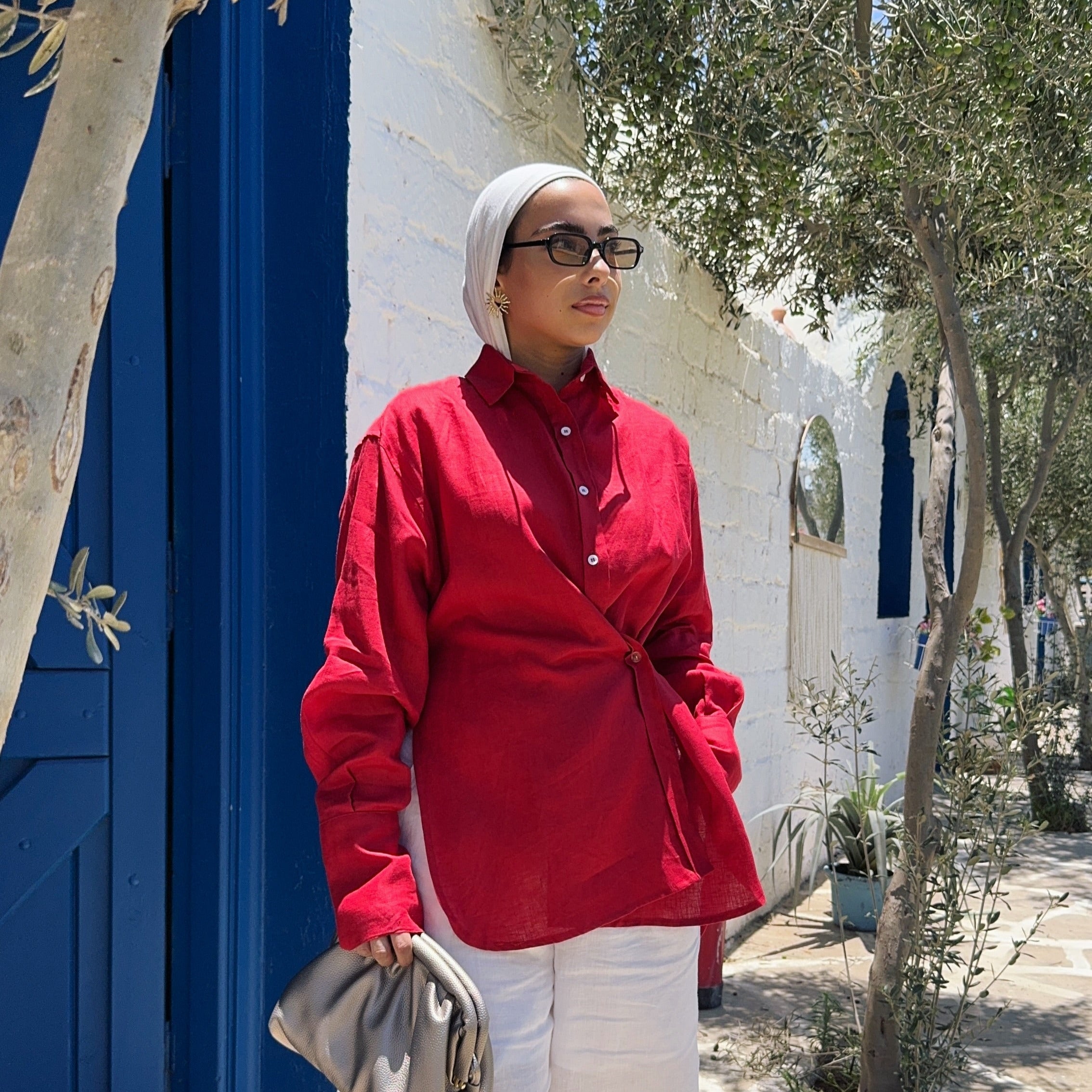 Pure Linen oversized-Shirt