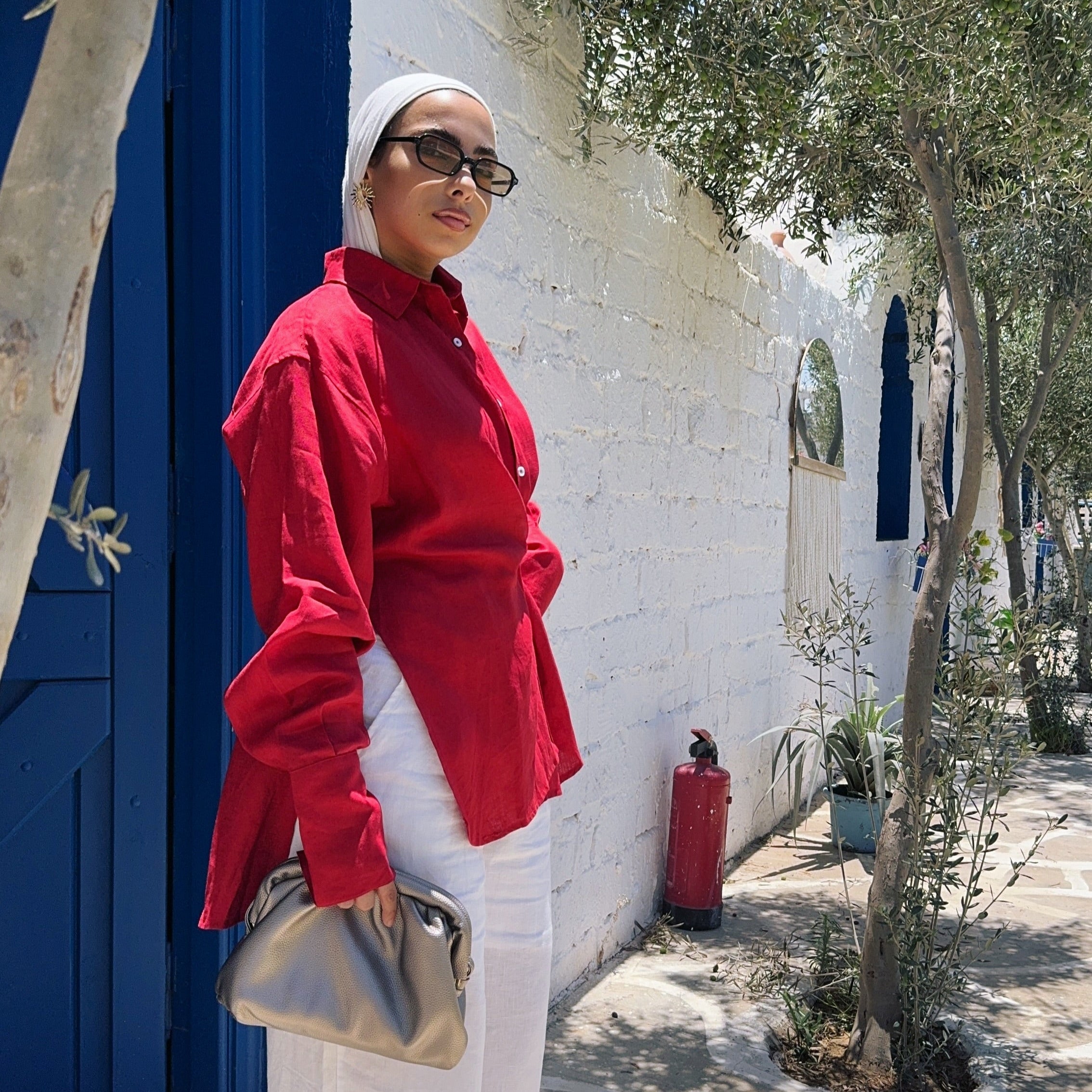 Pure Linen oversized-Shirt