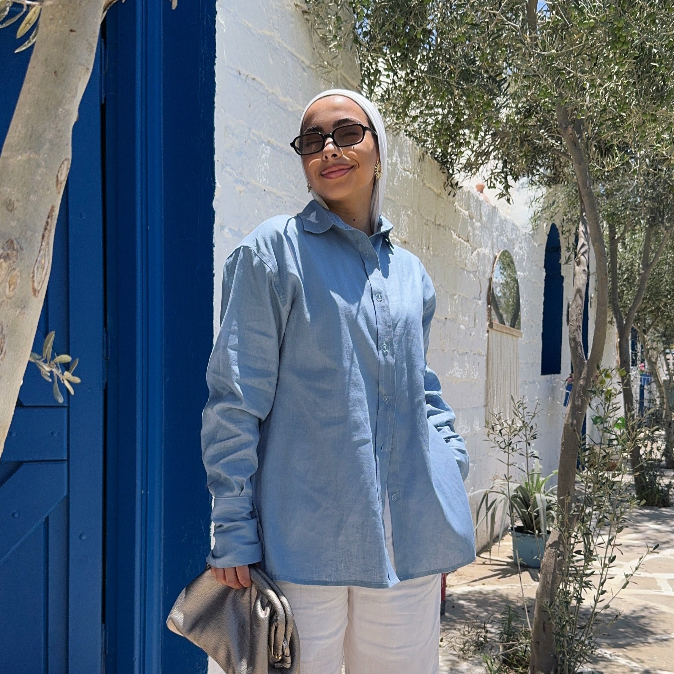 Pure Linen oversized-Shirt
