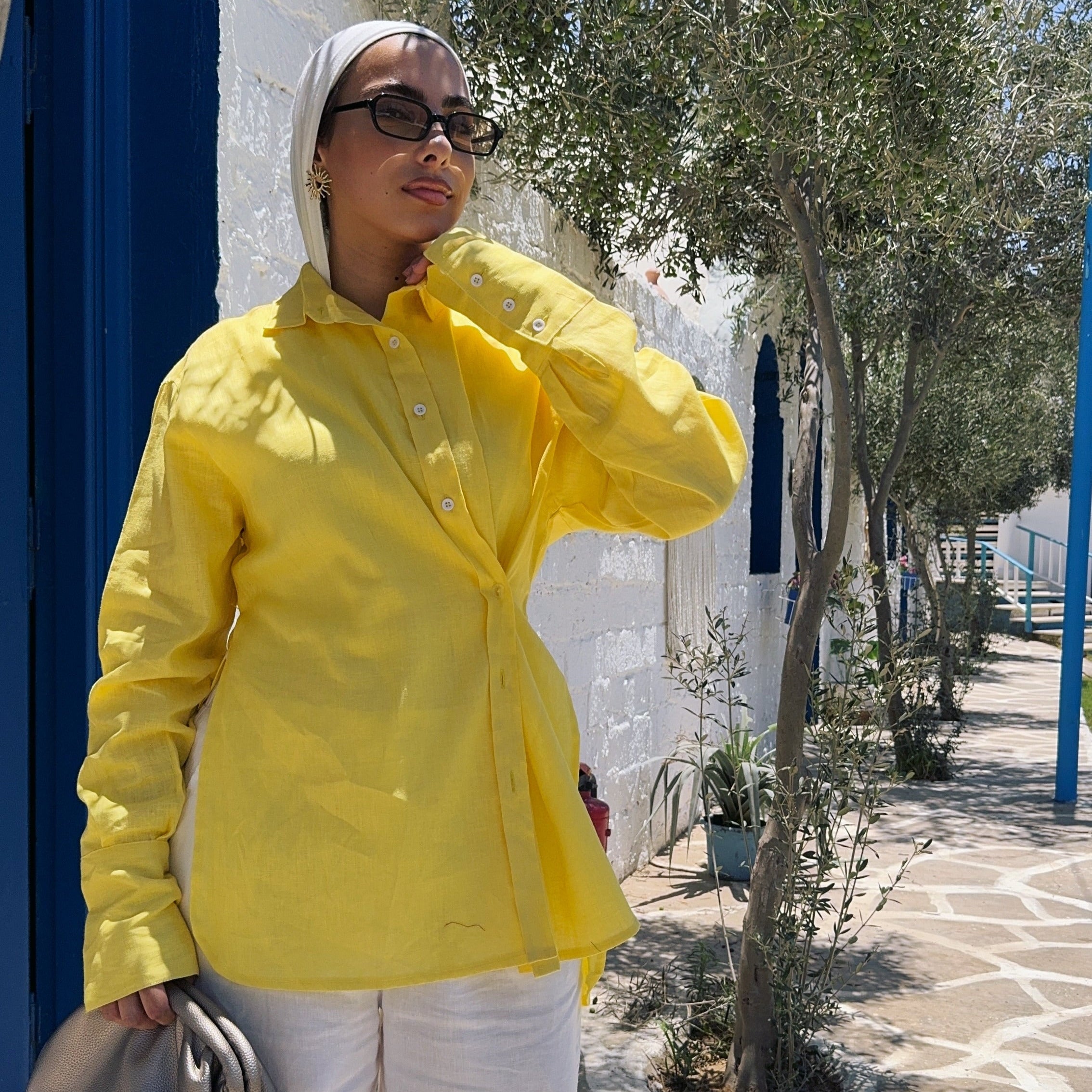 Pure Linen oversized-Shirt