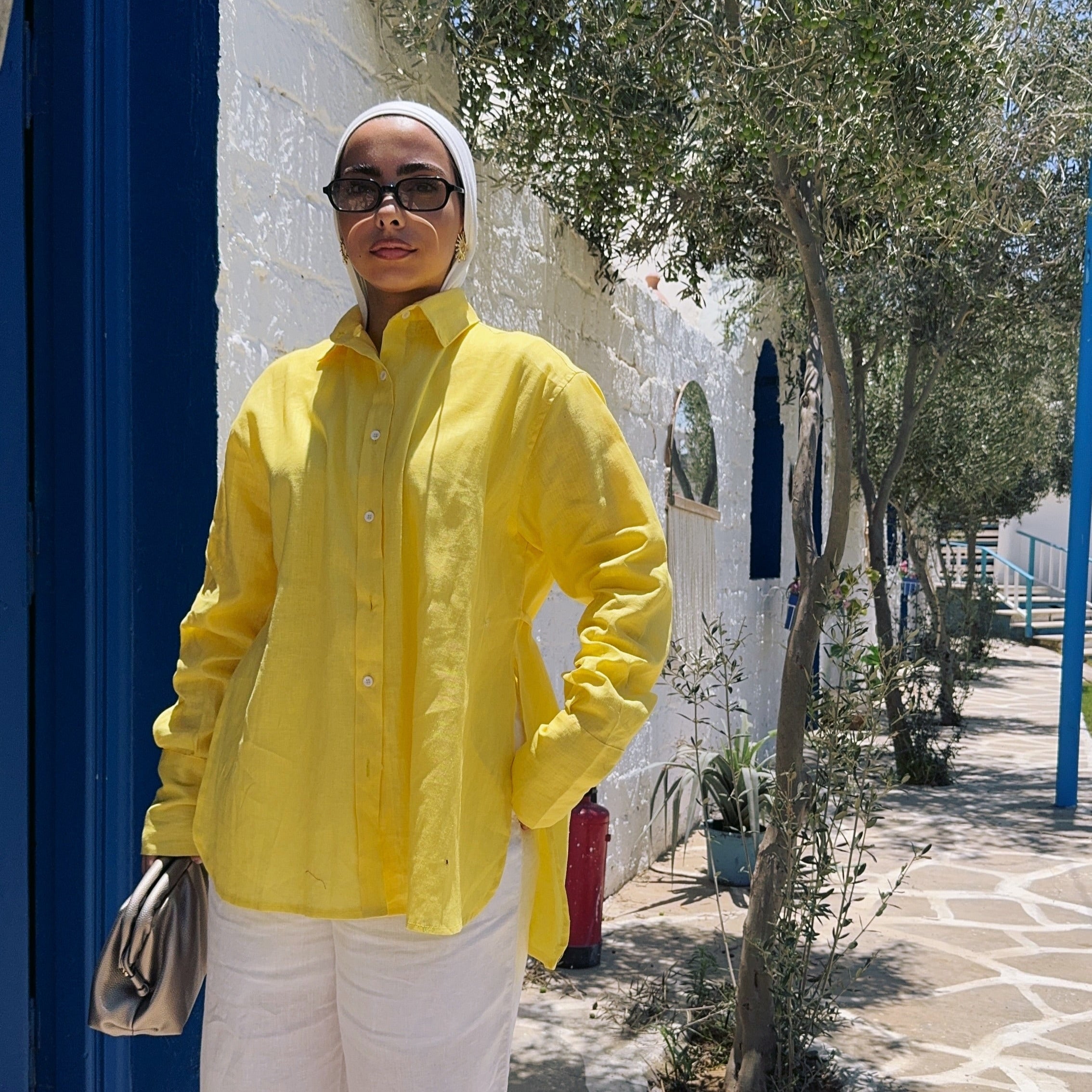 Pure Linen oversized-Shirt