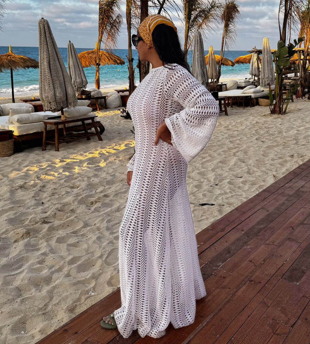 Crochet beach dress & coverup