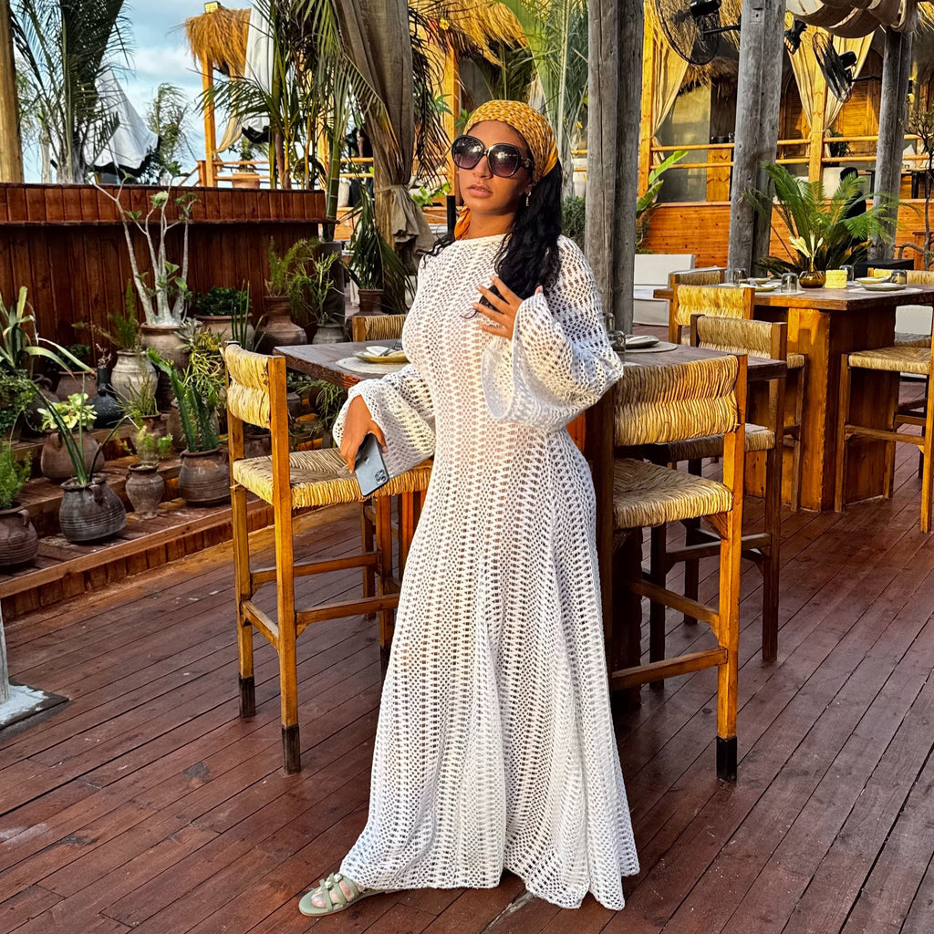 Crochet beach dress & coverup