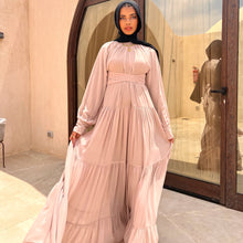 Load image into Gallery viewer, Chiffion layered dress in Nude

