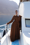 ZAYNA Wrap Shirt Dress