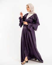 Load image into Gallery viewer, Ruffles wrapped dress in Purple
