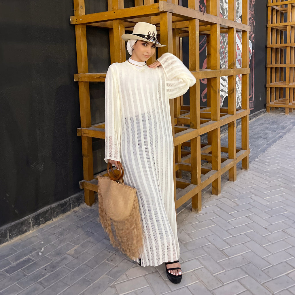 Bring on the Beach White Crochet Maxi Swim Cover-Up