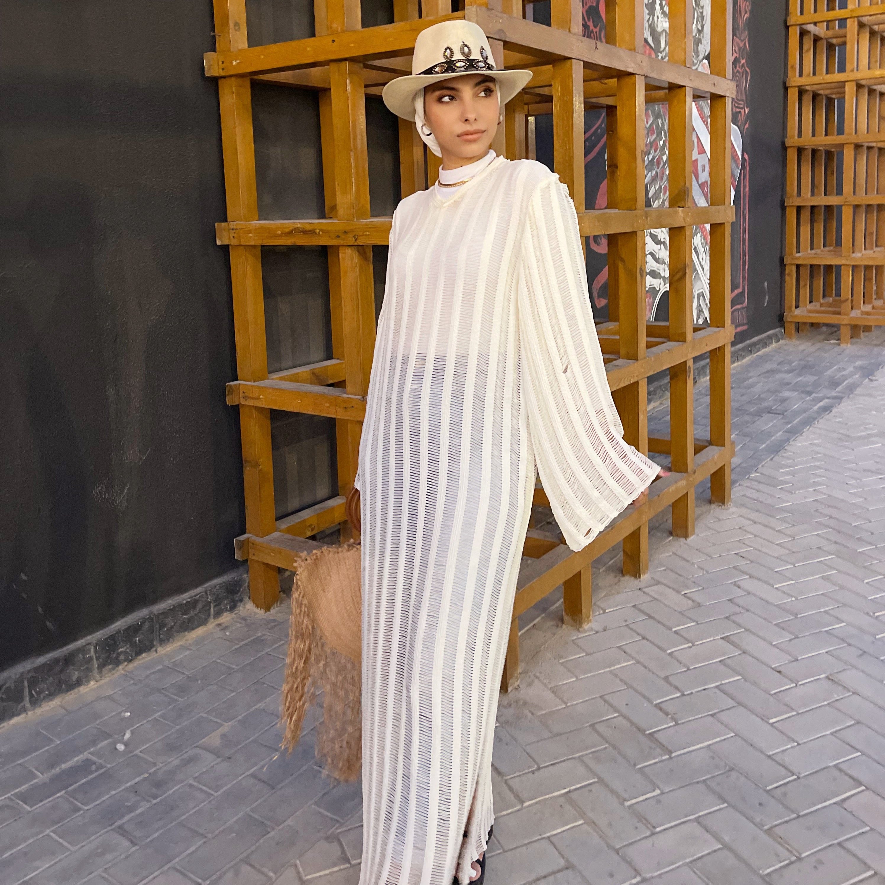Bring on the Beach White Crochet Maxi Swim Cover-Up