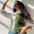 Leather corset
