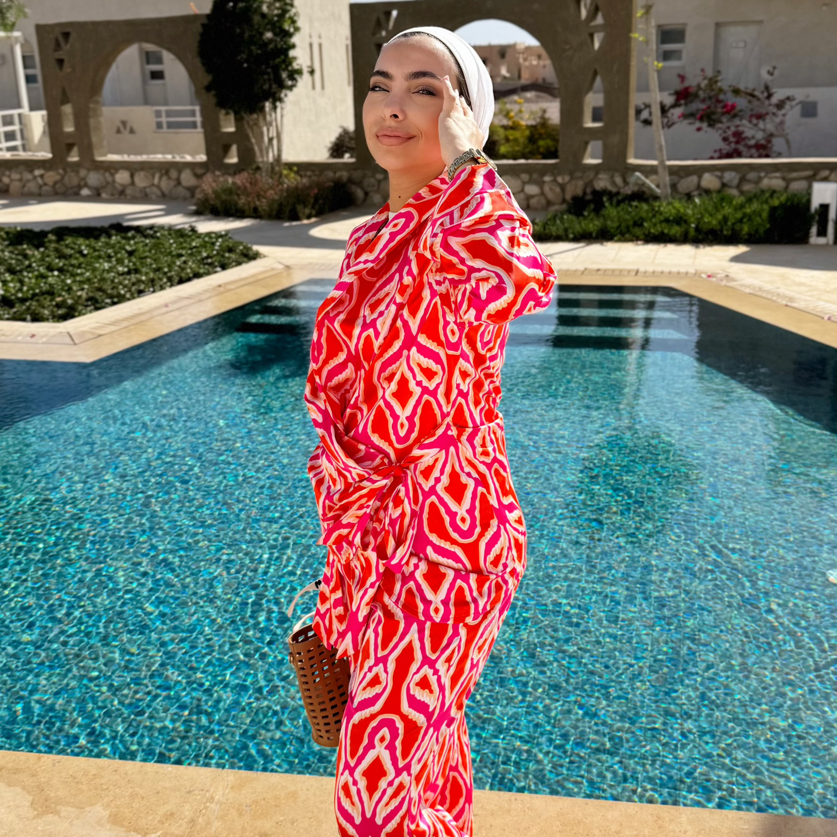 Sunset Flame Silk Set