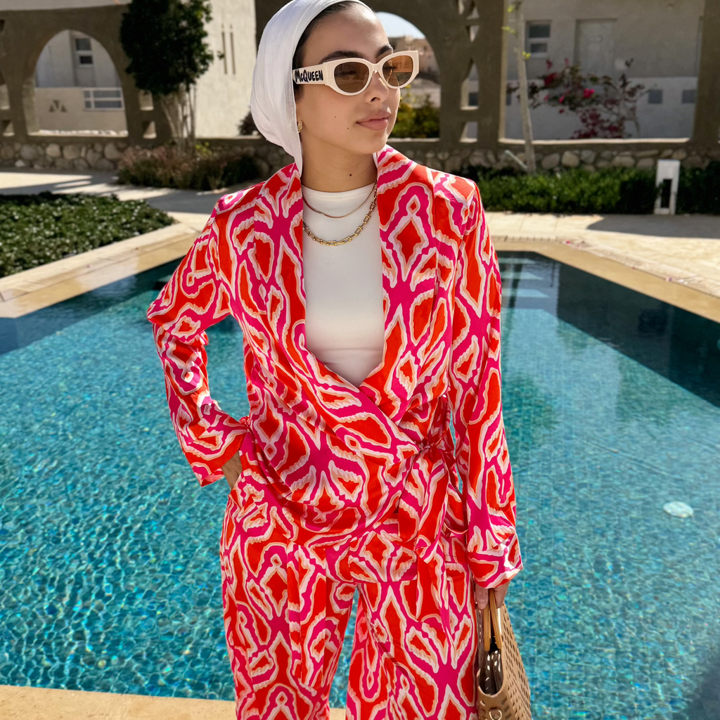 Sunset Flame Silk Set