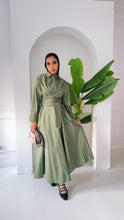 Load image into Gallery viewer, ZAYNA  Wrap Shirt Dress
