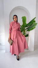 Load image into Gallery viewer, ZAYNA  Wrap Shirt Dress
