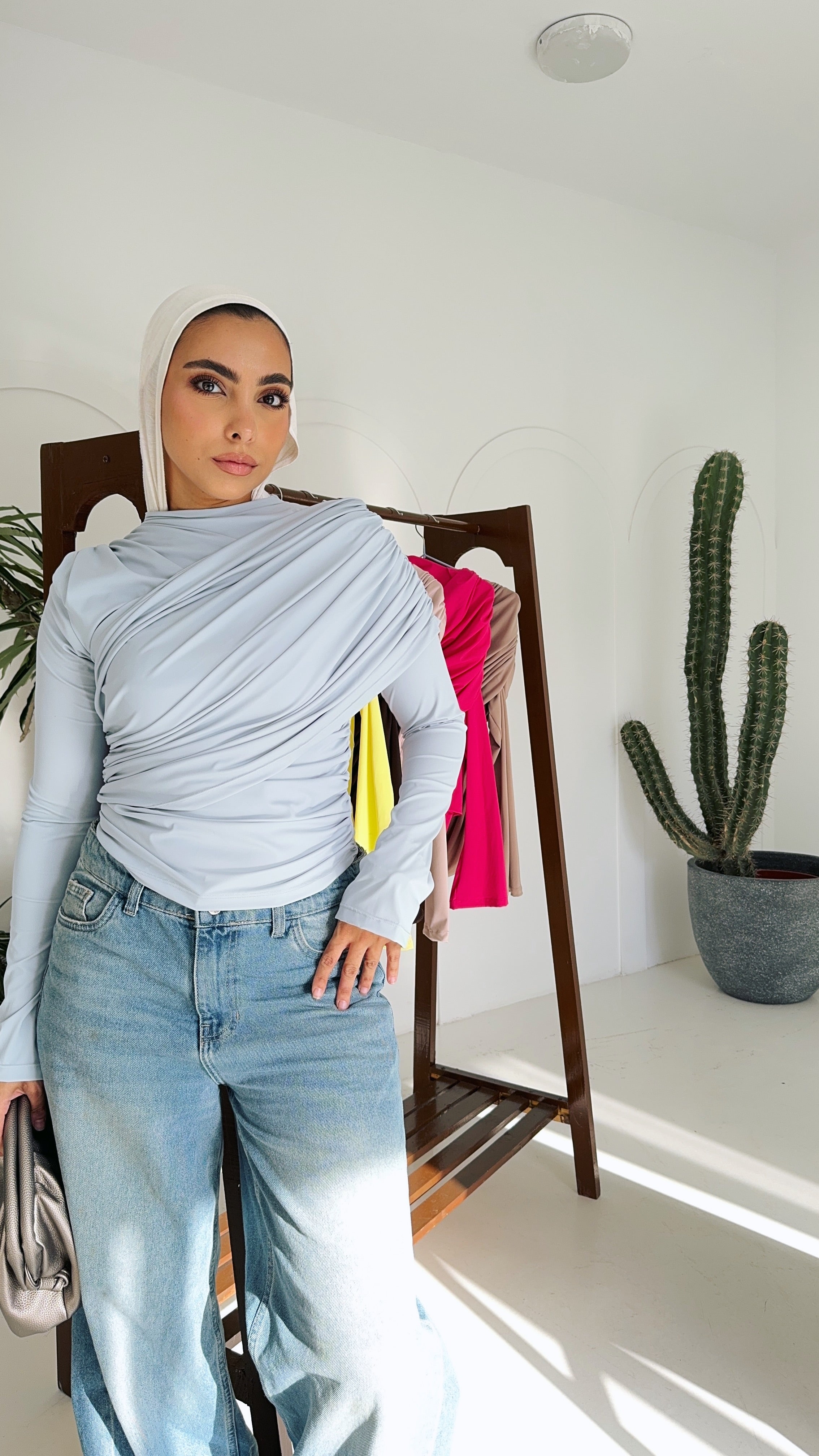 Draped essence Top