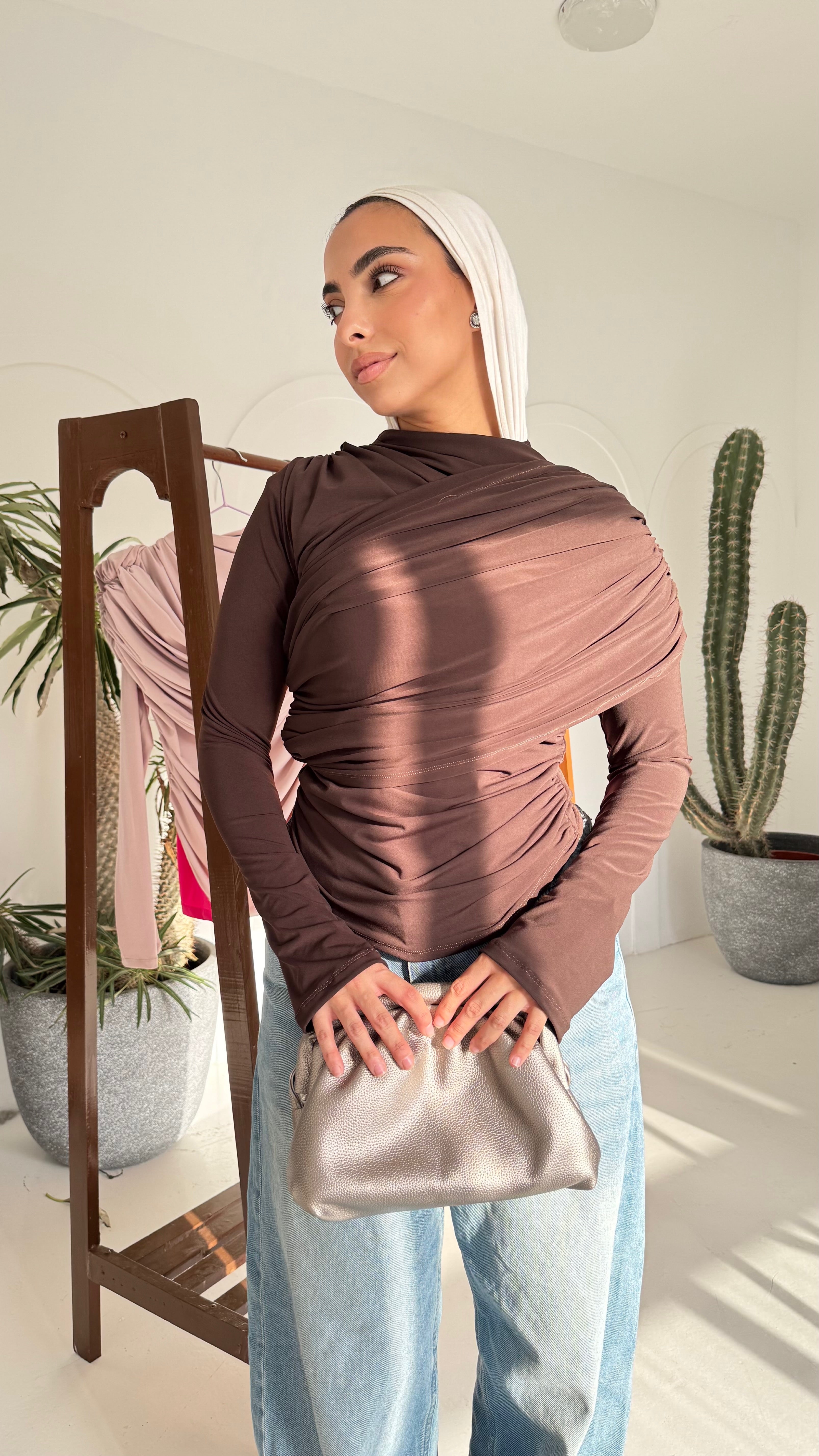 Draped essence Top